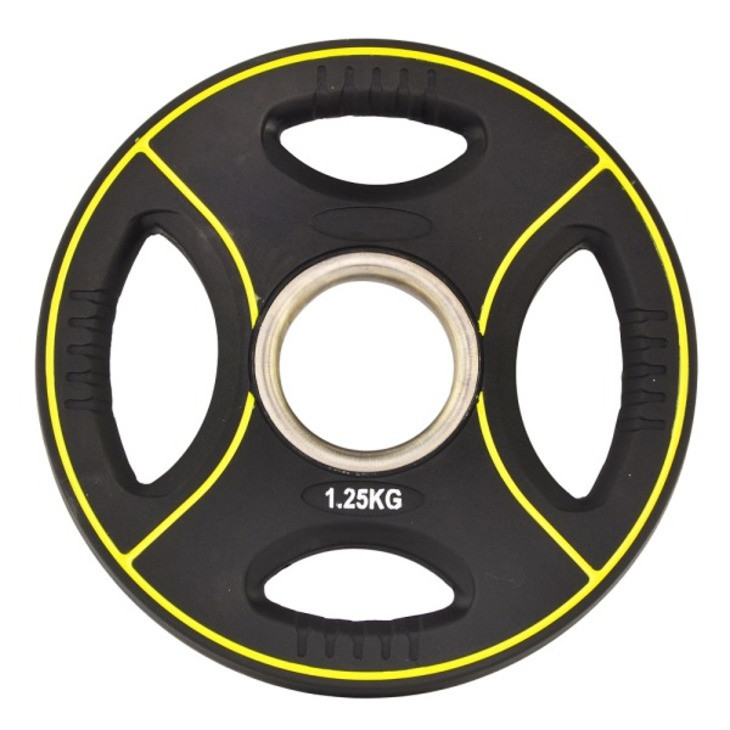 Олімпійський диск FF51C4D Fitnessport 131606FS, уретановий 1,25 кг