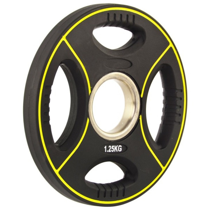 Олімпійський диск FF51C4D Fitnessport 131606FS, уретановий 1,25 кг