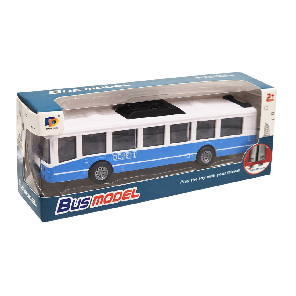 Детский инерционный автобус Bambi DD2813AC(Blue-1) открываются двери