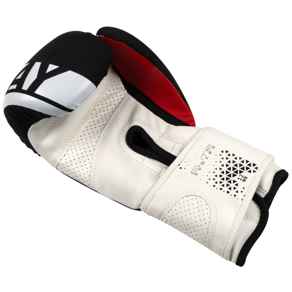 Боксерские перчатки 3086 Matt Challenger PowerPlay PP_3086_14oz_Bl/White, Черно-Белые 14 унций