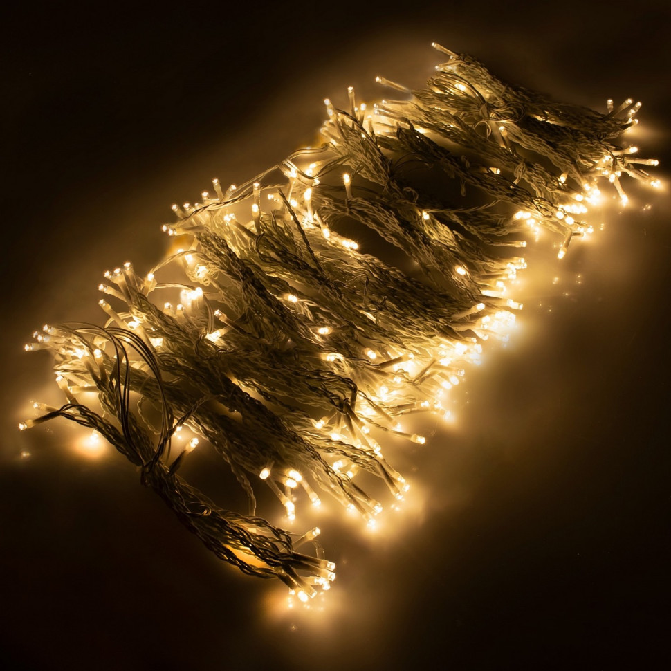 Гирлянда бахрома уличная LED Pilot CL4001 Warm Springos CL4001 White 3 x 3 м, наружная