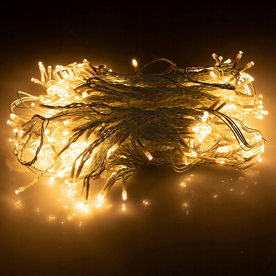 Гирлянда бахрома уличная LED Pilot CL4001 Warm Springos CL4001 White 3 x 3 м, наружная