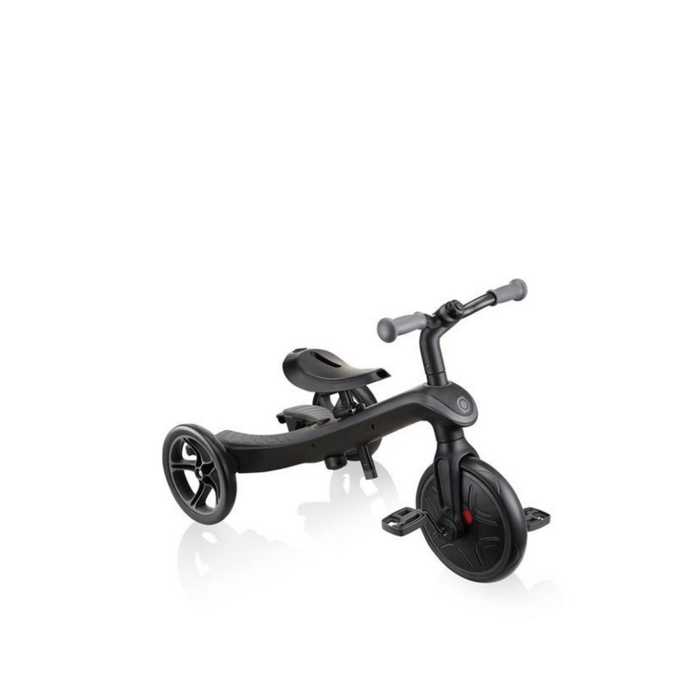 Велосипед детский трехколесный 4в1 EXPLORER TRIKE DELUXE PLAY GLOBBER 633-120 черно-серый
