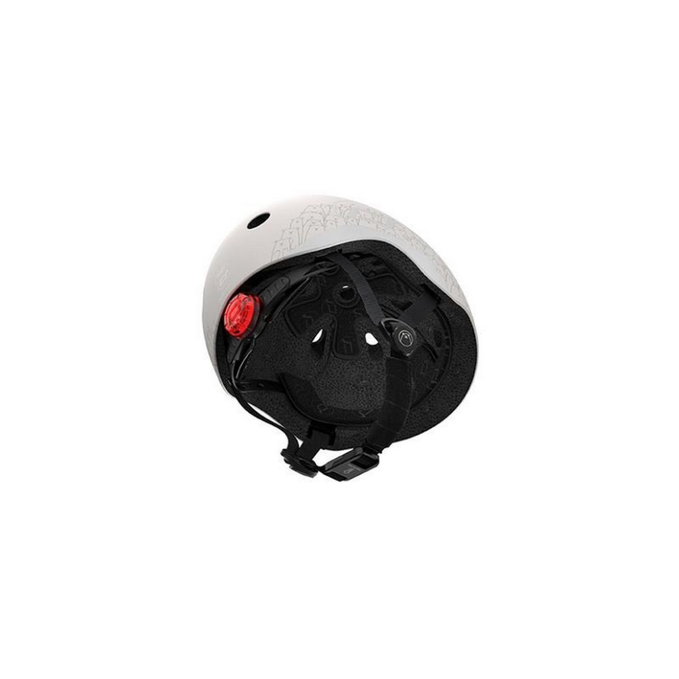 Шолом захисний дитячий Scoot and Ride SR-210225-ASH, світловідбивний світло-сірий з ліхтариком 45-51 см