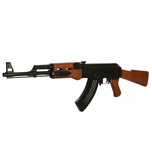 Дитячий играшковий автомат Р.47 Калашникова лазер, ліхтарик, кулі