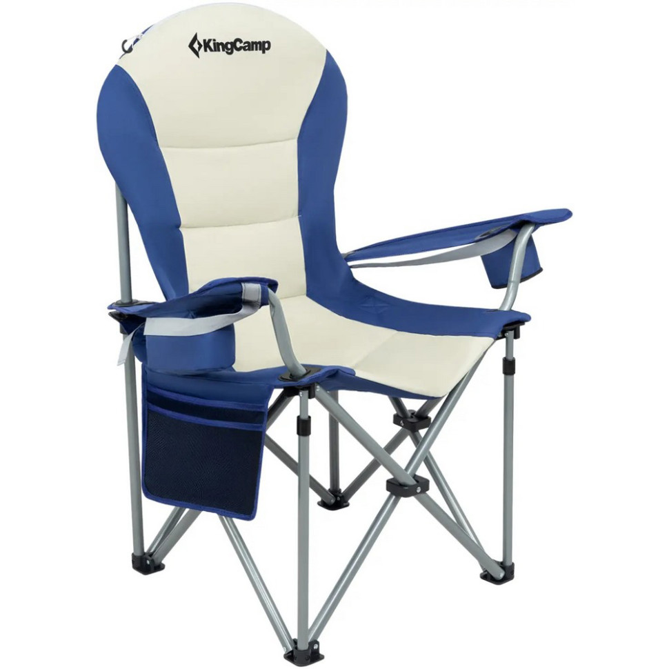 Крісло туристичне Cedar KingCamp KC3888_NAVY/BEIGE, до 160 кг