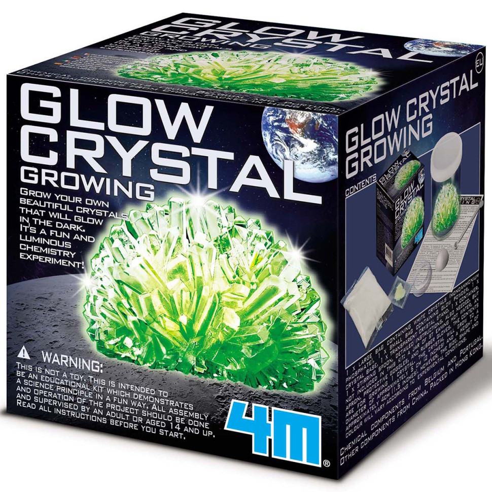 Набор для выращивания светящихся кристаллов 4M 00-03918/EU серия Crystal Growing