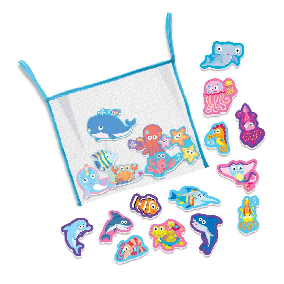 Наклейки у ванну кімнату Морське життя 4M 00-04745, 18 штук