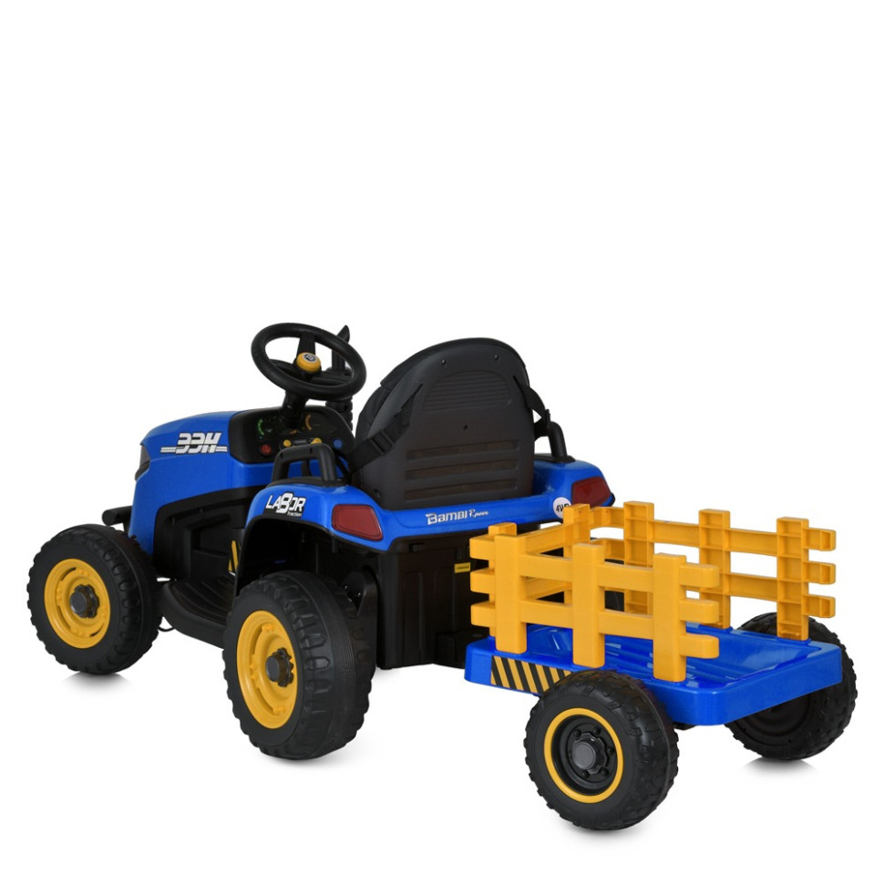 Детский электромобиль Трактор Bambi Racer M 6038EBLR-3 до 30 кг