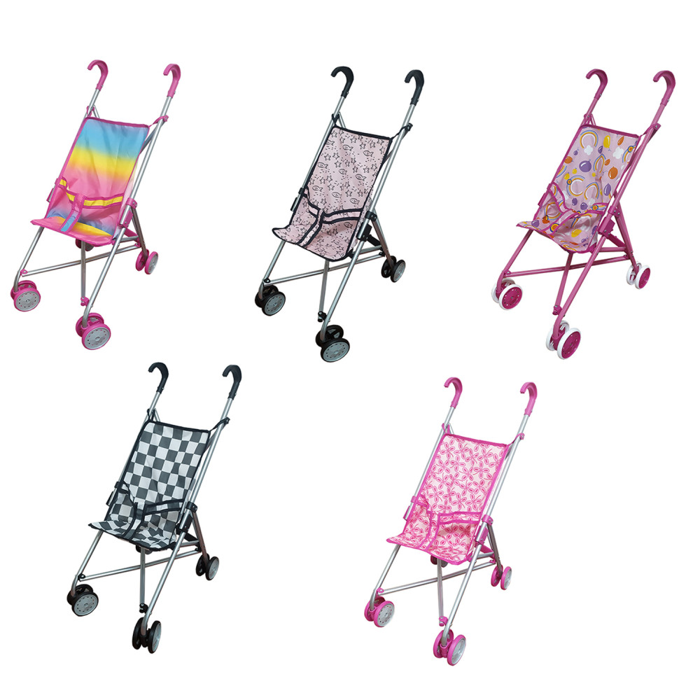 Коляска для кукол Bambi 9302 W тросточка