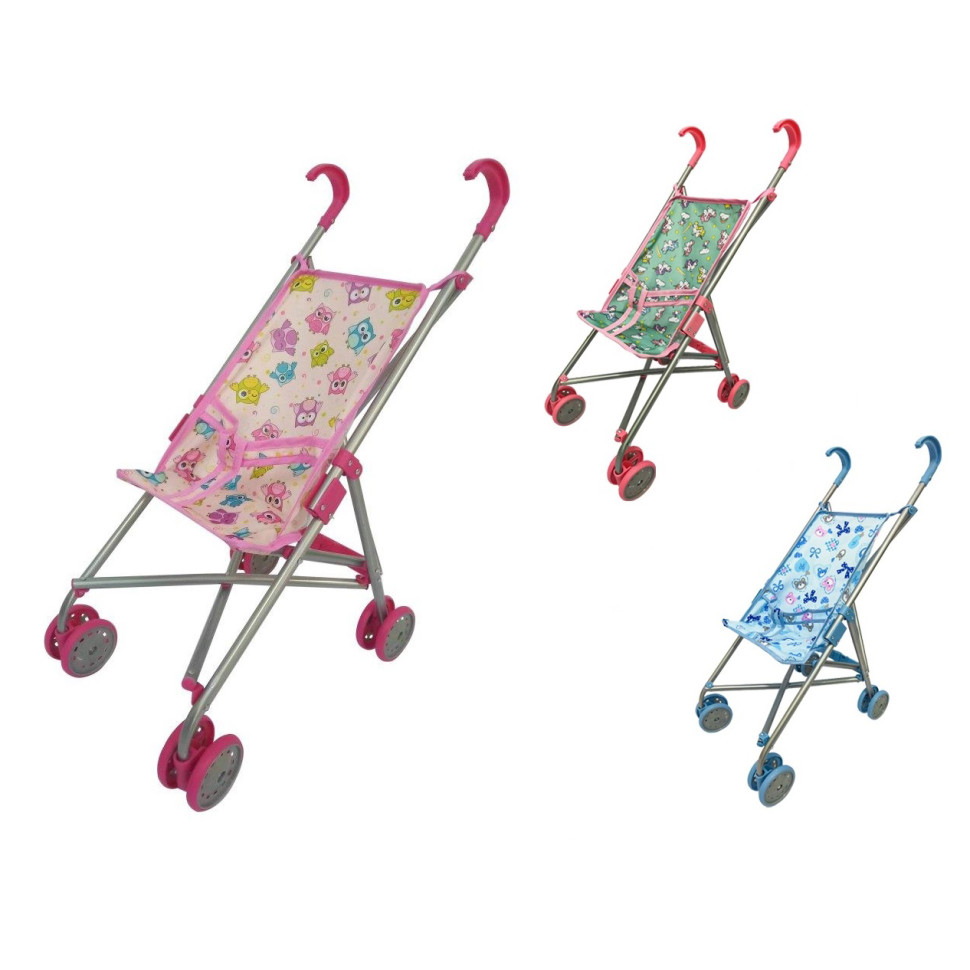 Коляска для кукол Bambi 9302 W тросточка