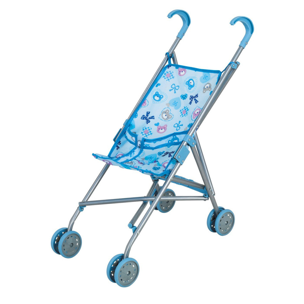 Коляска для кукол Bambi 9302 W тросточка