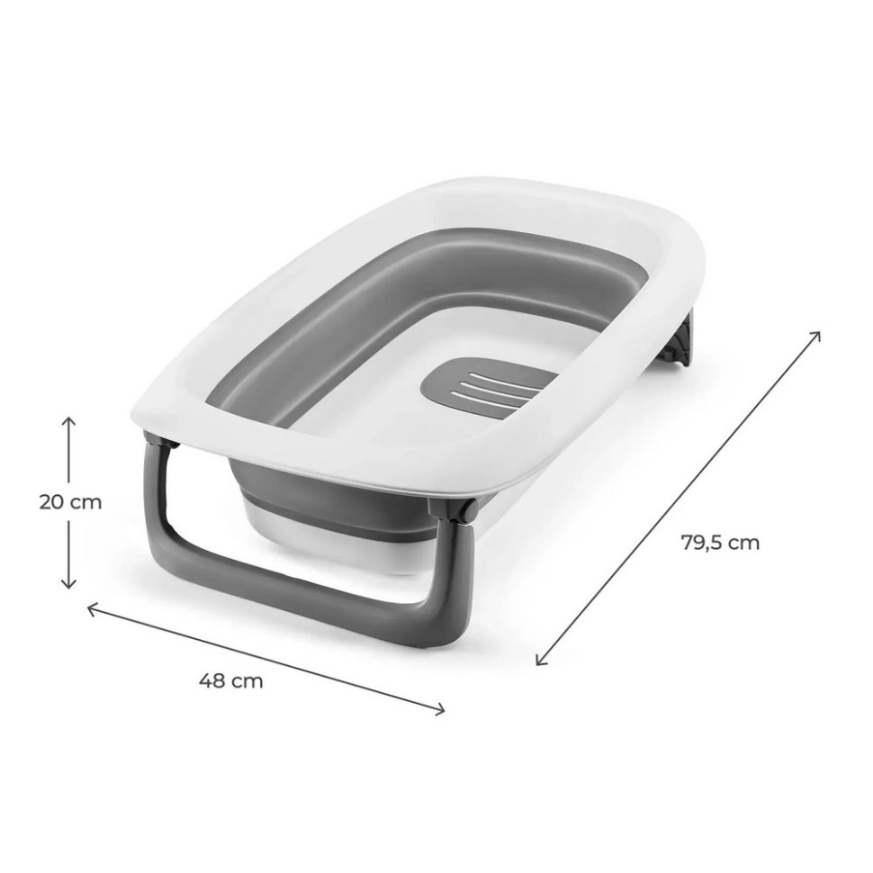 Столик для сповивання з ванночкою Bubbly Kinderkraft KABUBB00GRY0000 Grey