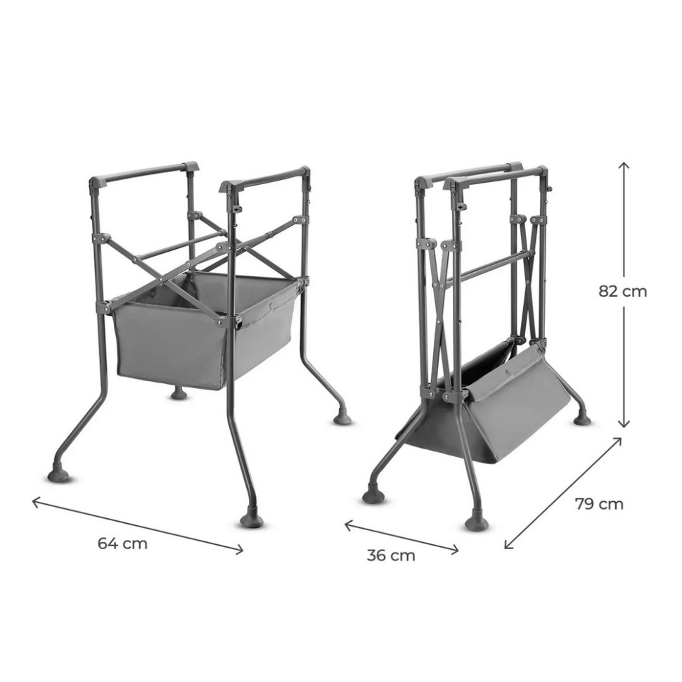 Столик для сповивання з ванночкою Bubbly Kinderkraft KABUBB00GRY0000 Grey