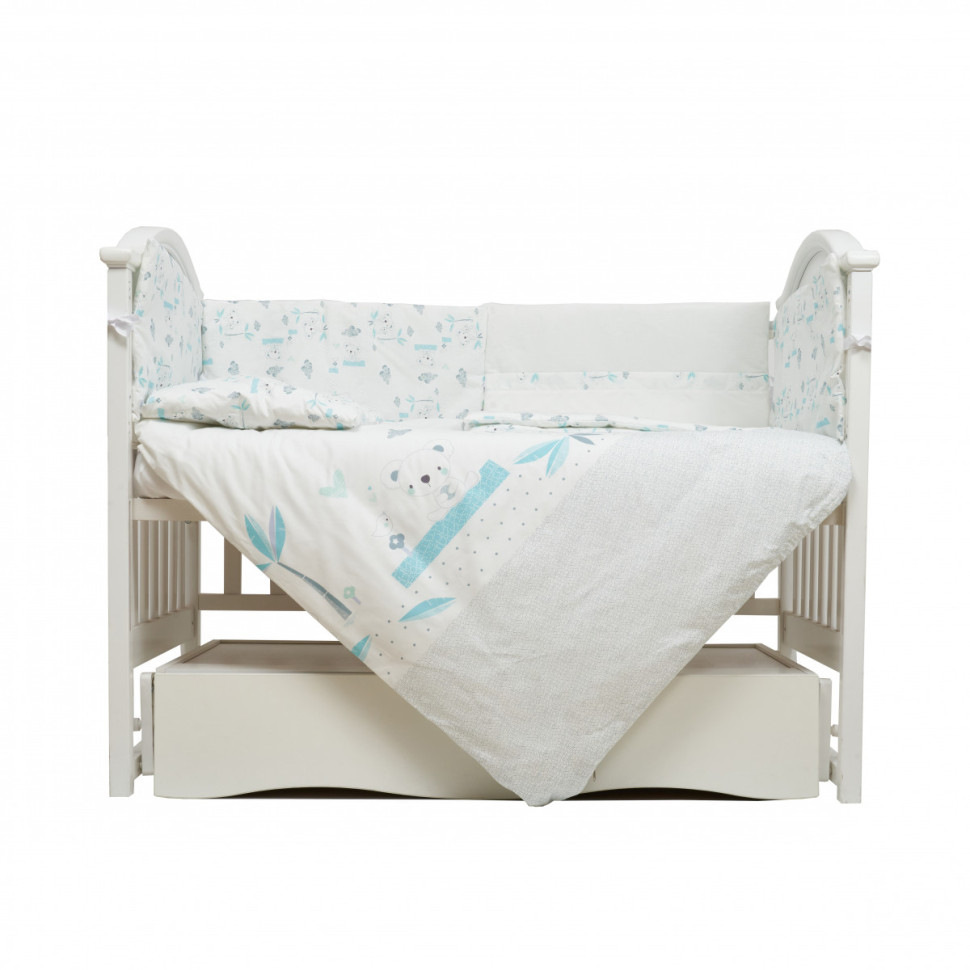 Постельный комплект белья Koala mint Twins 4091-E-024 Eco Line 6 элементов