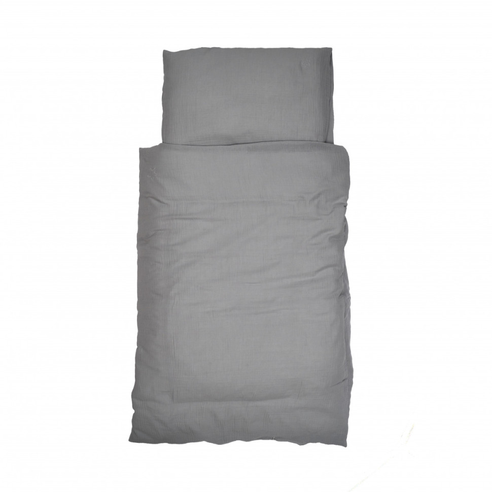 Детский постельный комплект Muslin grey Twins 3031-TM-10, 3 элемента
