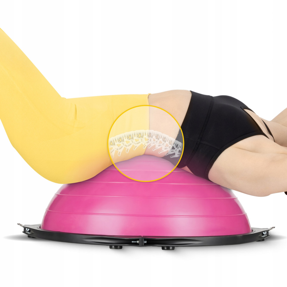 Балансировочная платформа Bosu Ball 4FIZJO P-5905973402453, 60 см, розовый 