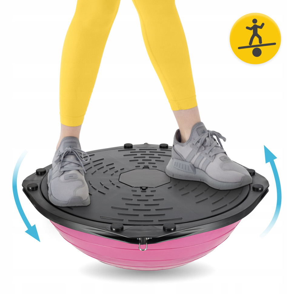 Балансировочная платформа Bosu Ball 4FIZJO P-5905973402453, 60 см, розовый 