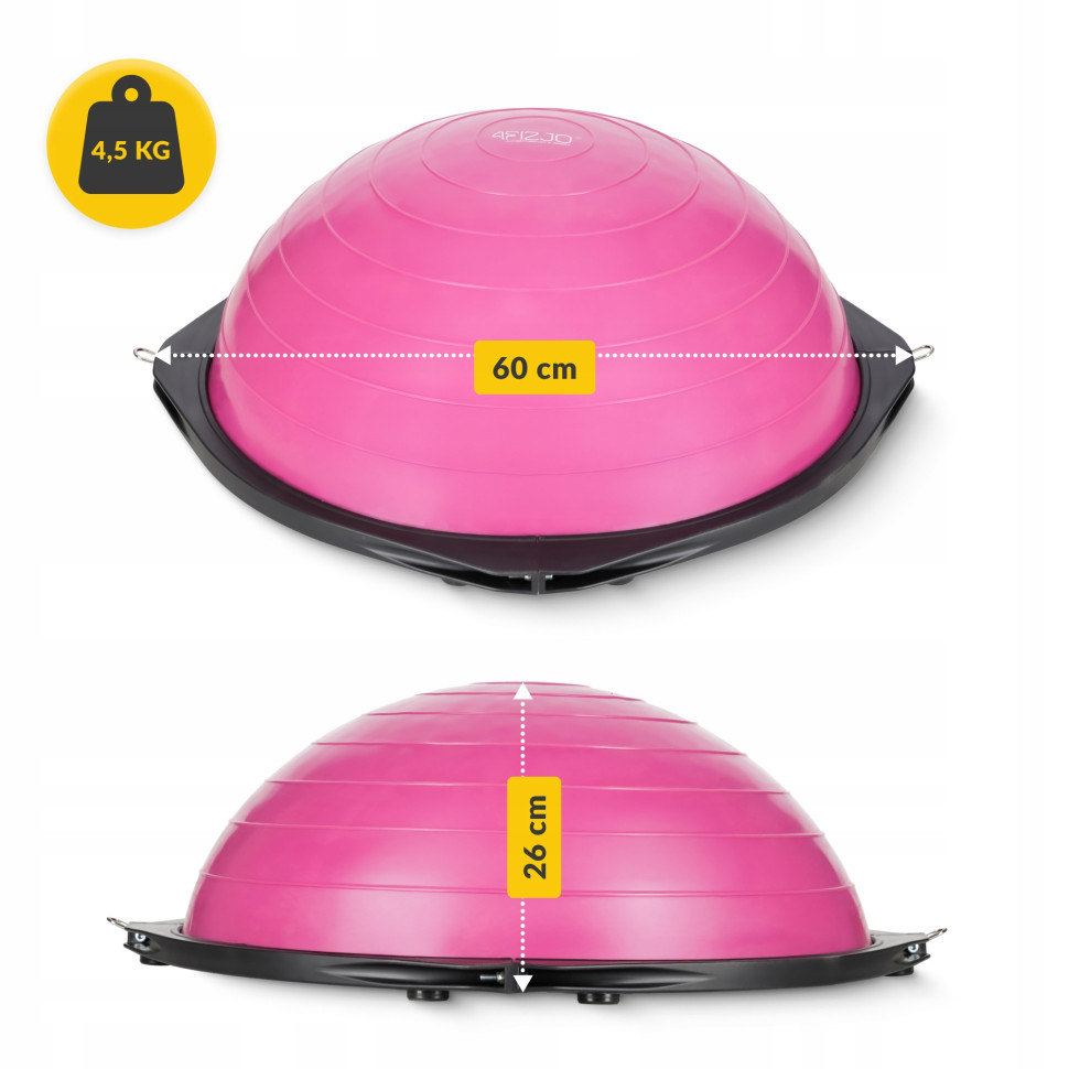 Балансировочная платформа Bosu Ball 4FIZJO P-5905973402453, 60 см, розовый 