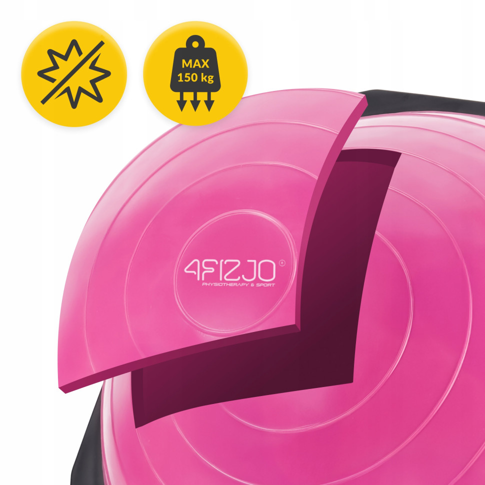 Балансировочная платформа Bosu Ball 4FIZJO P-5905973402453, 60 см, розовый 