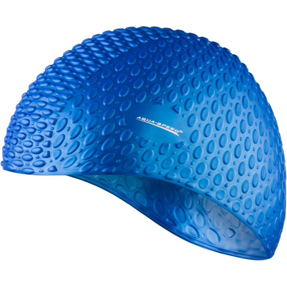 Шапка для плавання BUBBLE Aqua Speed ​102-01 блакитний, OSFM