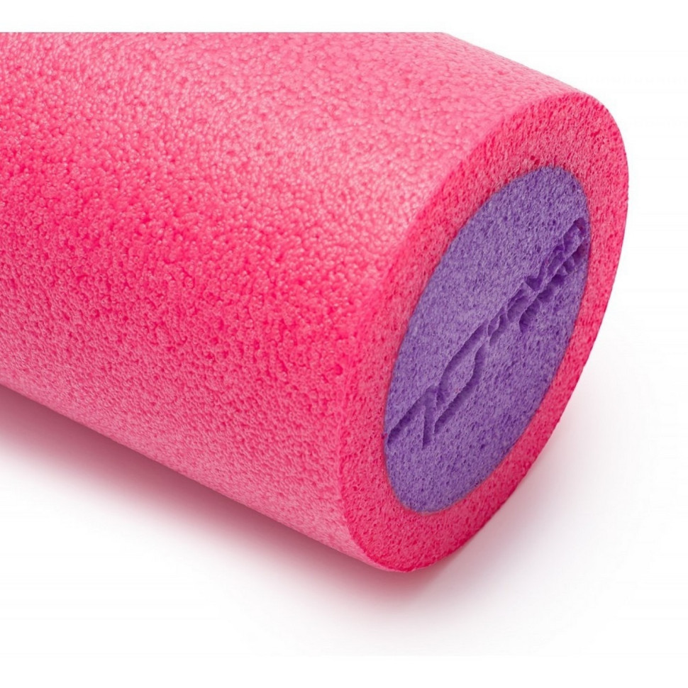 Массажный ролик Roller EPP 7SPORTS RO1-30 PINK-PURPLE, гладкий, 30*15см
