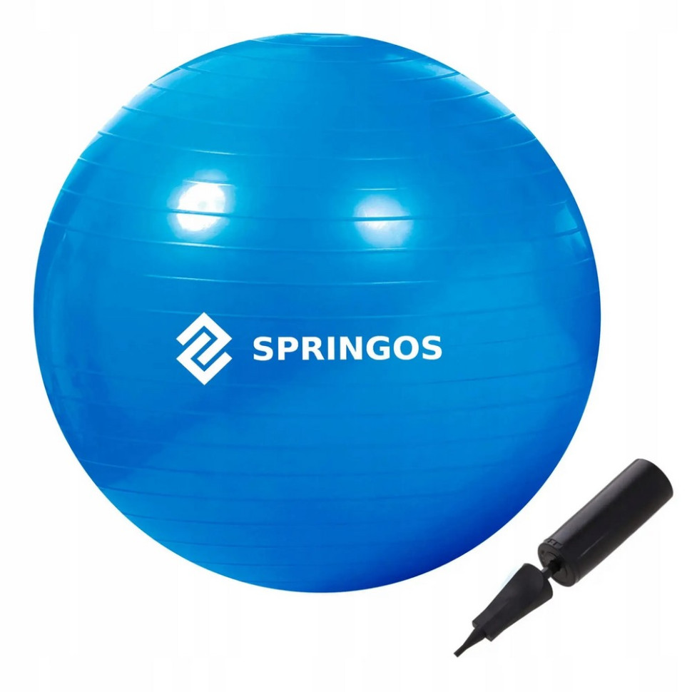 М'яч для фітнесу (фітбол) Anti-Burst Springos FB0009, 85 см