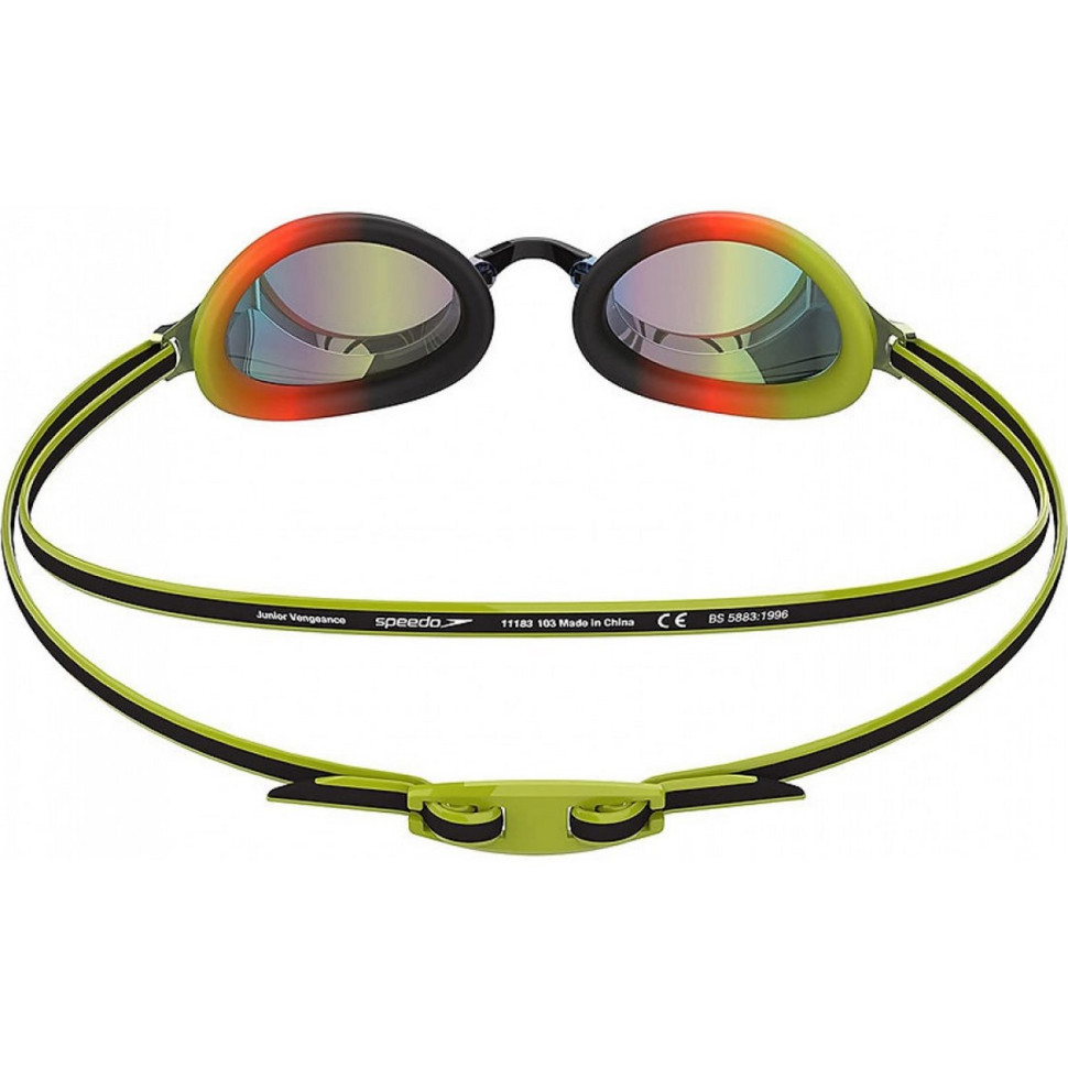 Окуляри для плавання VENGEANCE MIR GOG JU Speedo 8-12325G798 чорний, зелений, OSFM