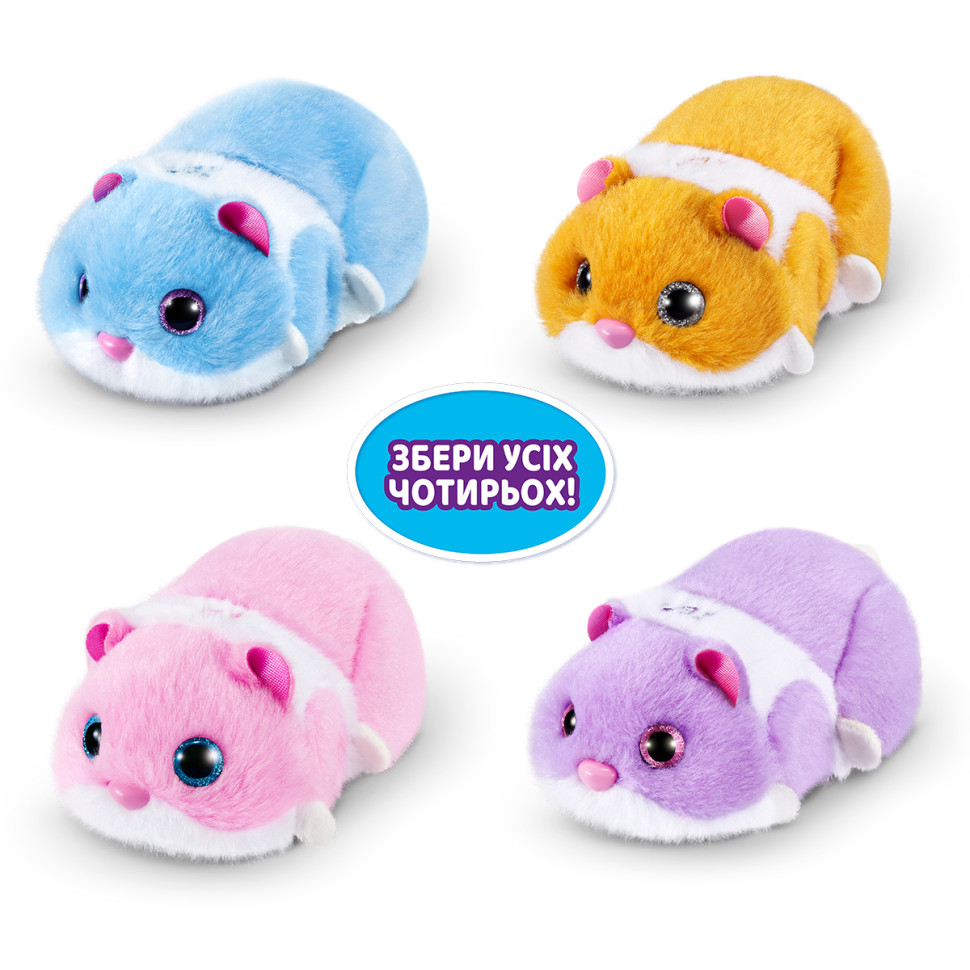Интерактивная мягкая игрушка Забавный хомячок PETS ALIVE S1 Pets & Robo Alive 9543-4 оранжевый