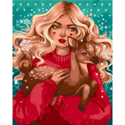 Картина по номерам "Согретое добротой" @POLLYPOP92 Art Craft 10019-AC 40x50 см