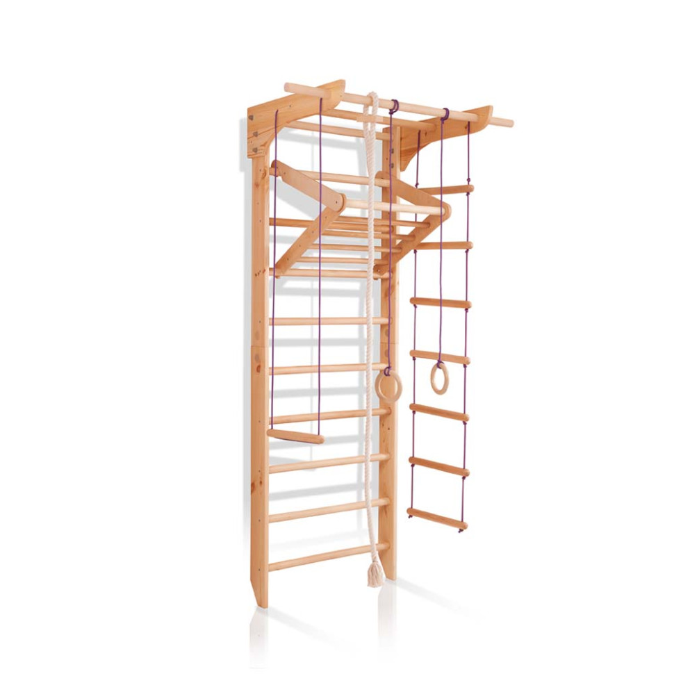 Спортивний куточок SportBaby 10-Lux 2-240 з трапецією та кільцями