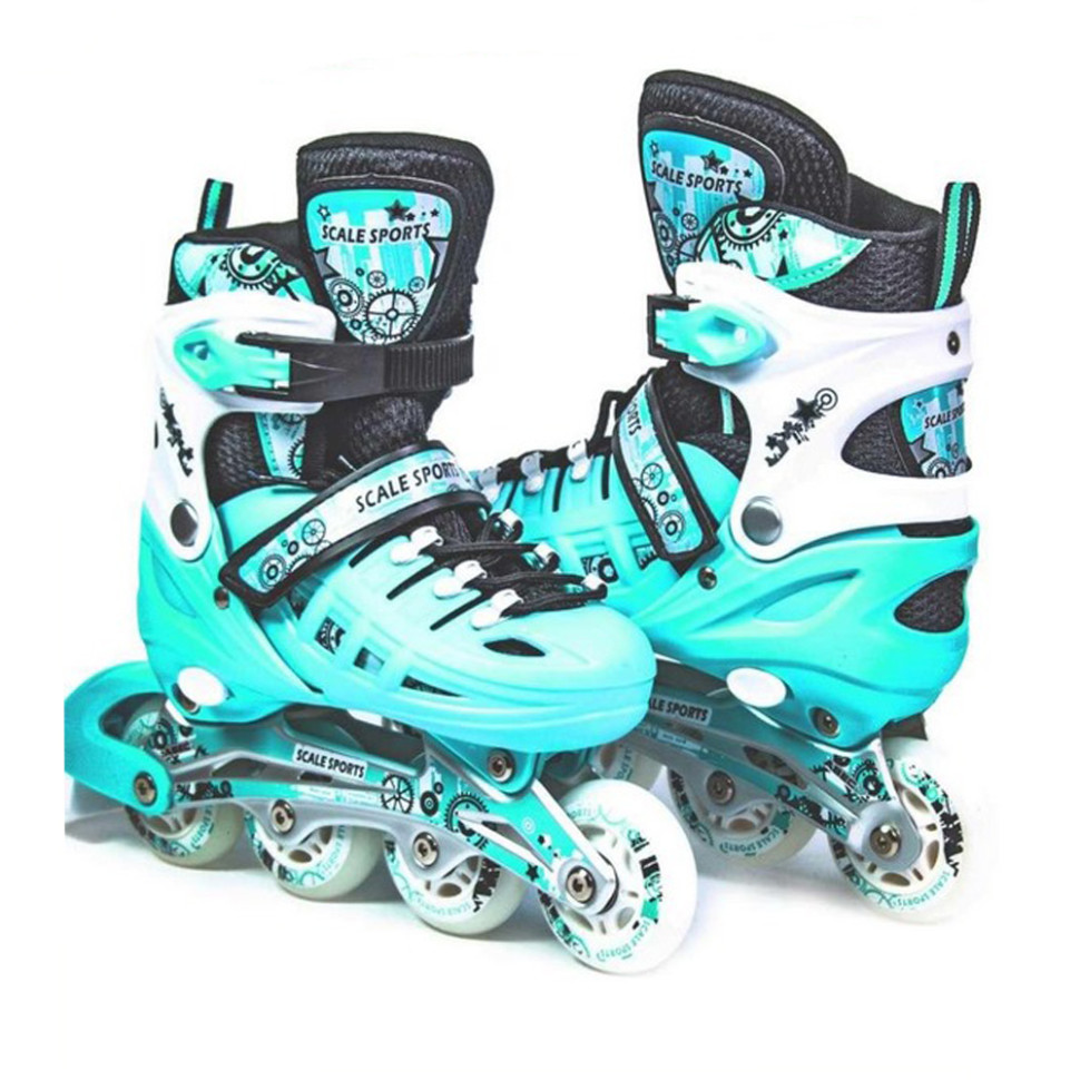 Детский набор ролики с комплектом защиты Scale Sports LFC905SMINT, размер 29-33