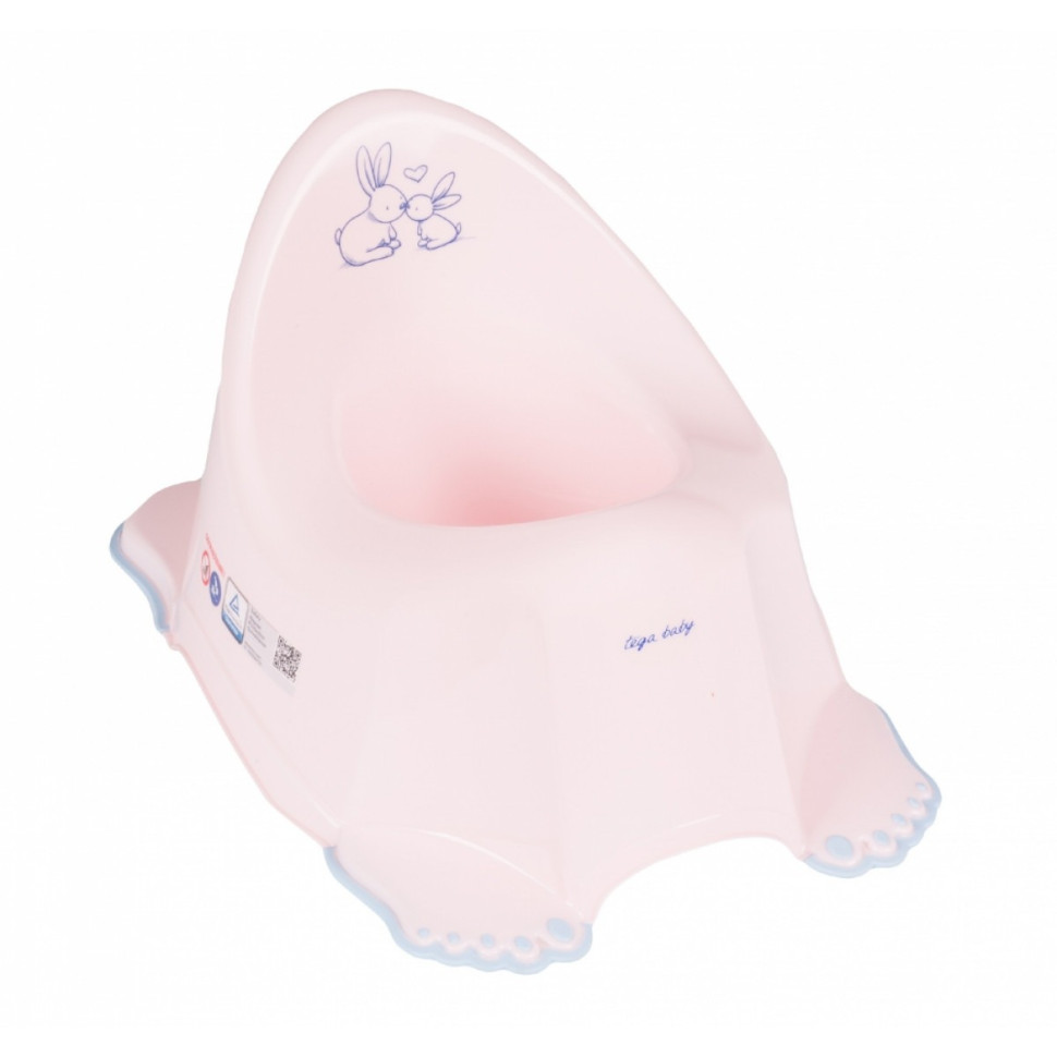 Горщик дитячий Кролики Tega Baby PO-058-104 музичний, рожевий