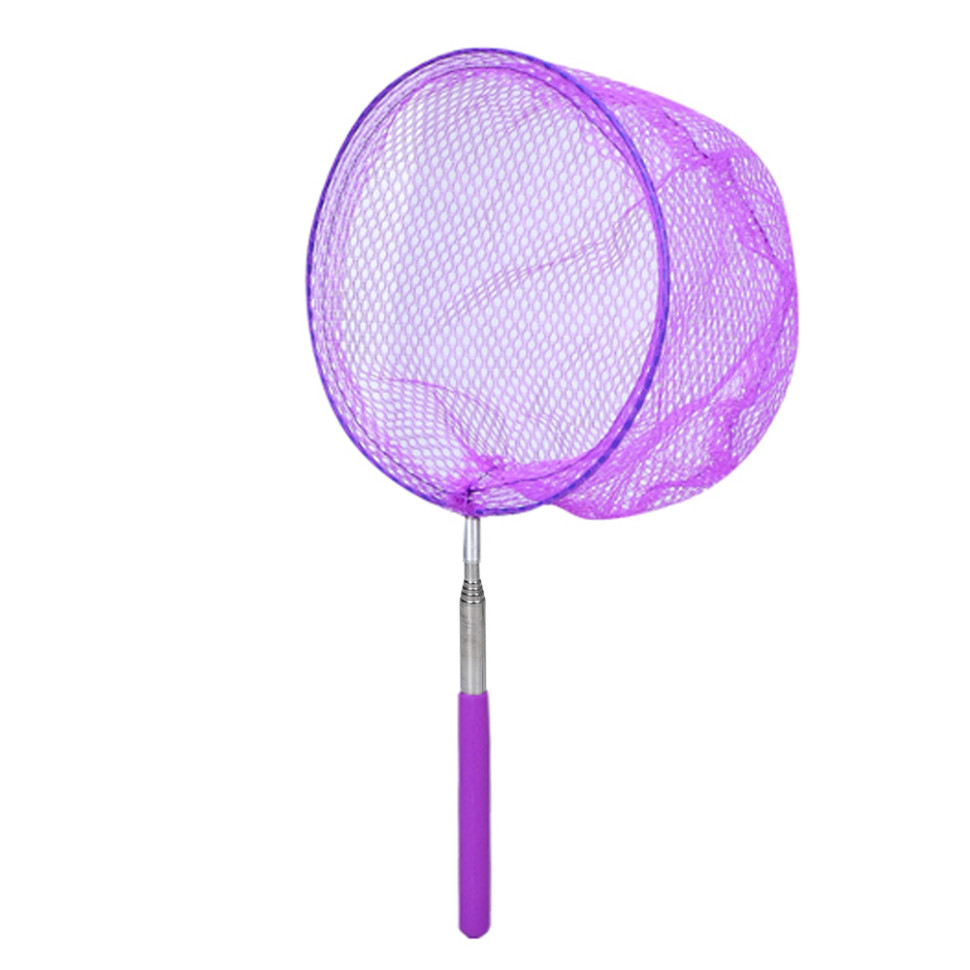 Сачок для метеликів Bambi MS 4387(Violet) телескопічна ручка 35см/83см, діаметр 19 см