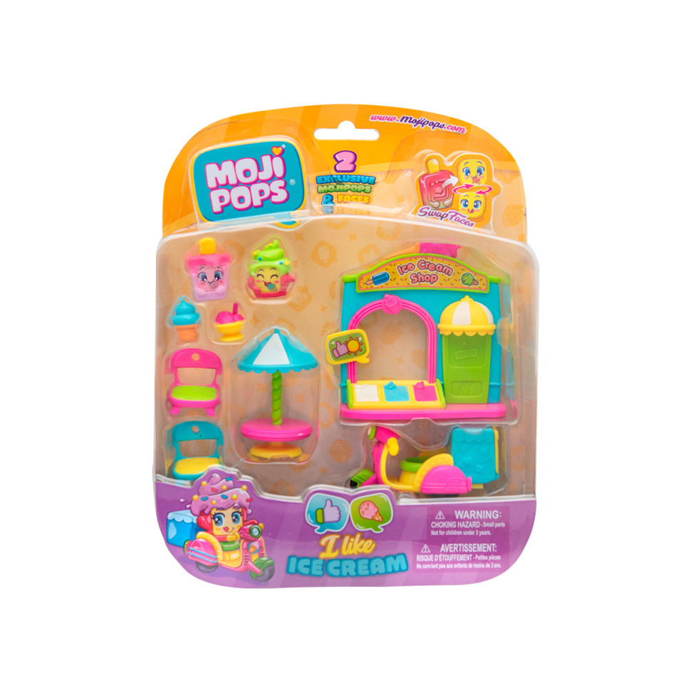 Игровой набор ДЖЕЛАТЕРИЯ MOJI POPS PMPSB216IN20, 2 фигурки, аксессуары