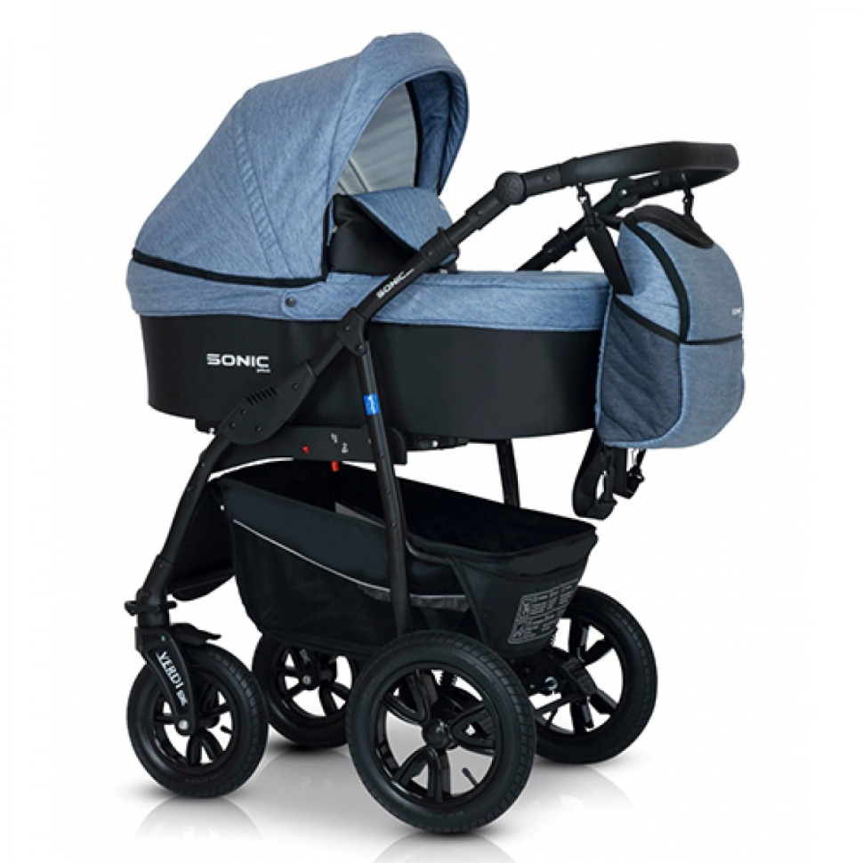 Коляска універсальна 3 в 1 Verdi Sonic Plus 9023-VSP-07 блакитний