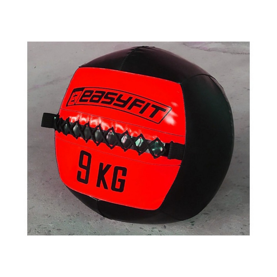 Медицинский мяч Wall Ball (медбол, волболл) EasyFit EF-WB-09, 9 кг