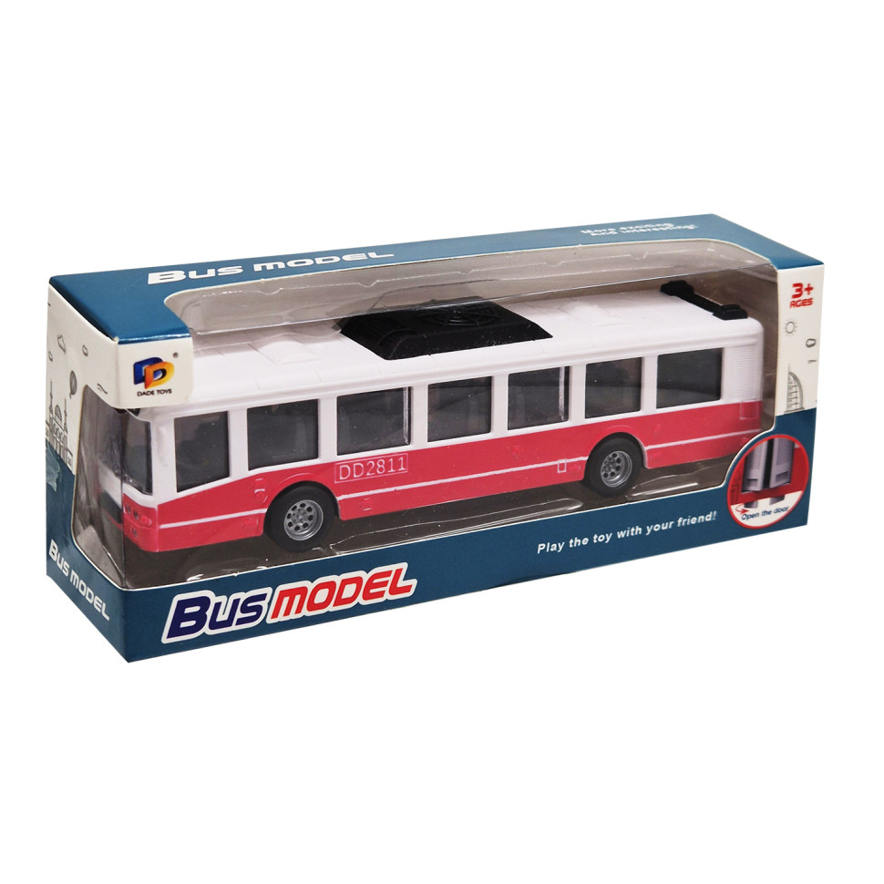 Детский инерционный автобус Bambi DD2813AC(Red-1) открываются двери