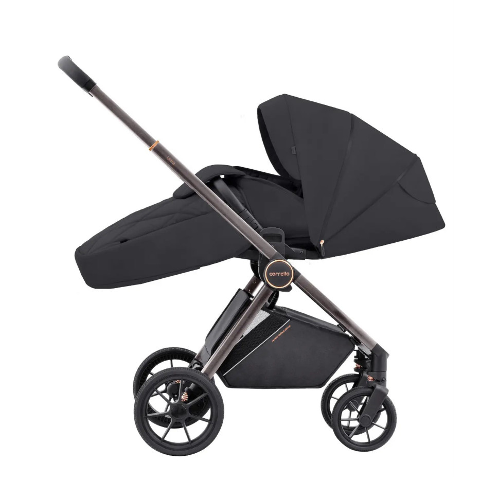 Коляска универсальная Ultra CARRELLO CRL-6525 Night Black 2024, 2 в 1