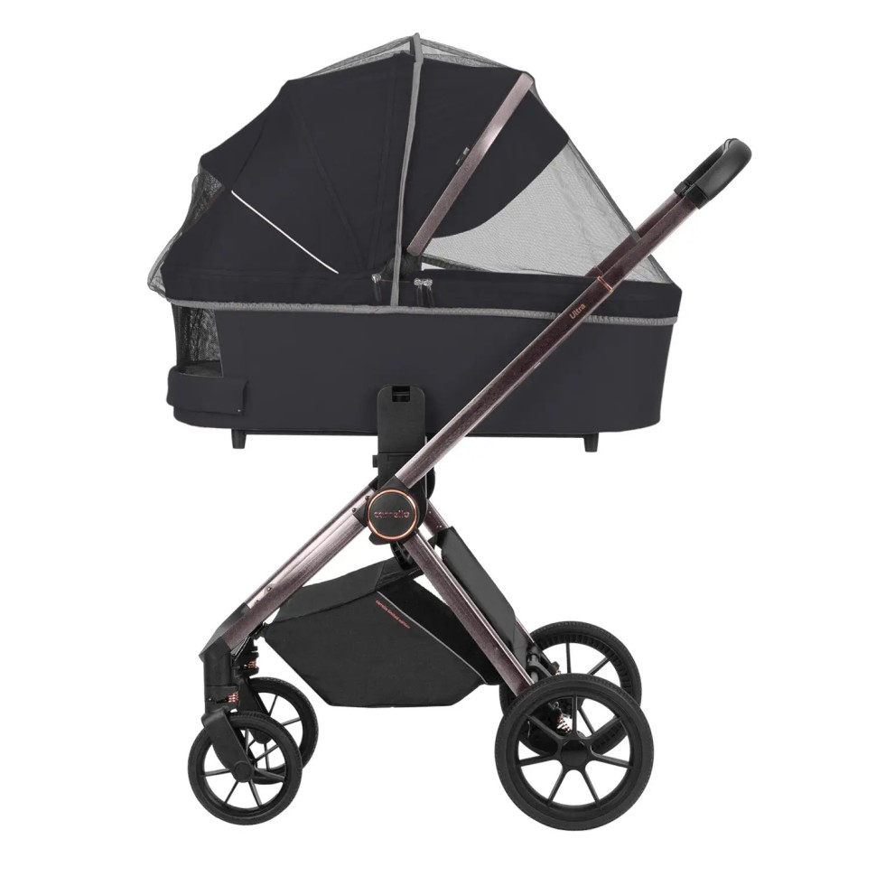 Коляска универсальная Ultra CARRELLO CRL-6525 Night Black 2024, 2 в 1
