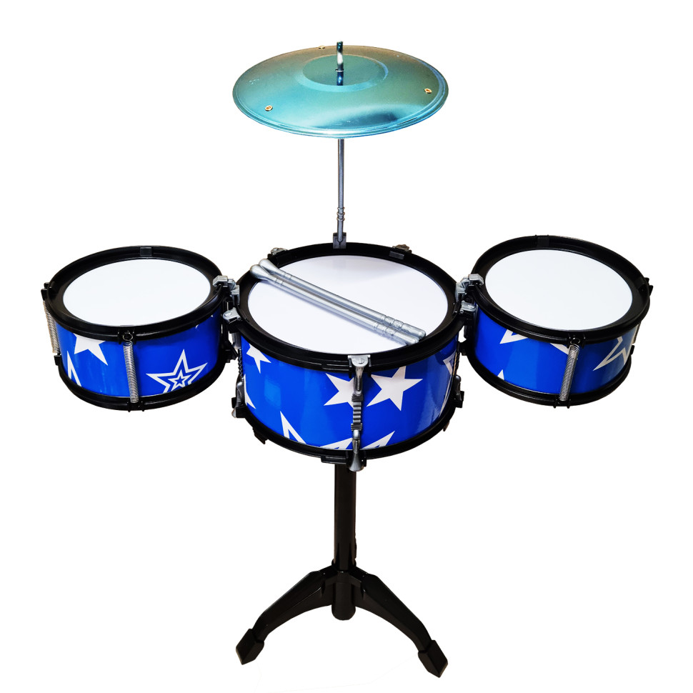 Дитяча іграшка Барабанна установка Bambi 1588(Blue) 3 барабани