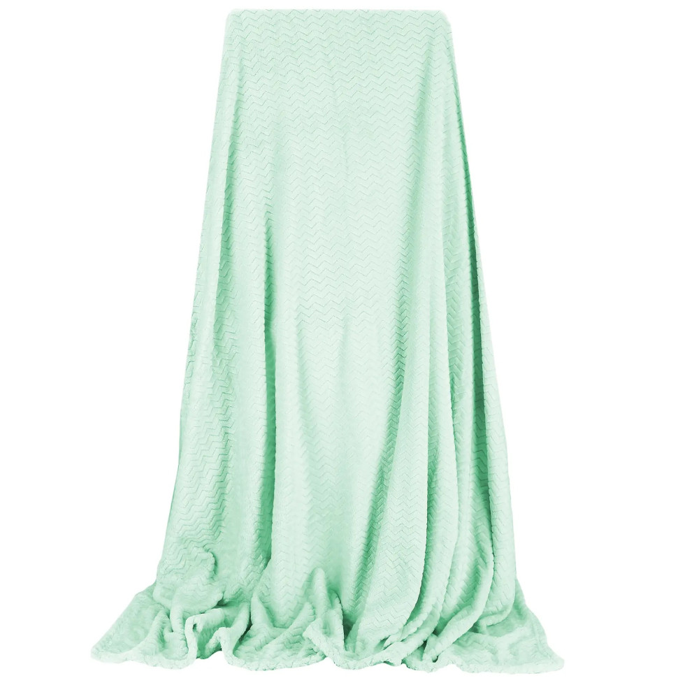 Плед-покрывало Extra Soft Springos HA7145 салатовый 160x200 см