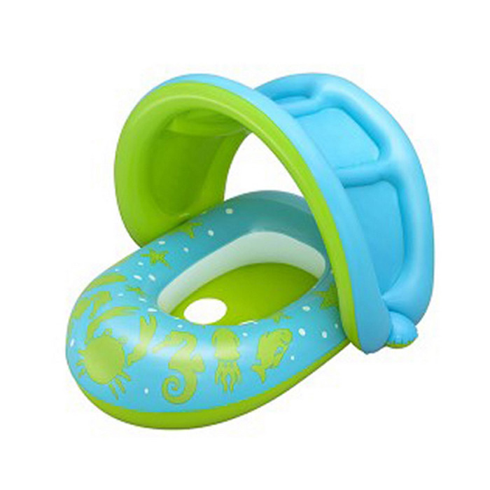 Детский надувной плотик Bestway 34091(Blue-Green) размер 80х85 см