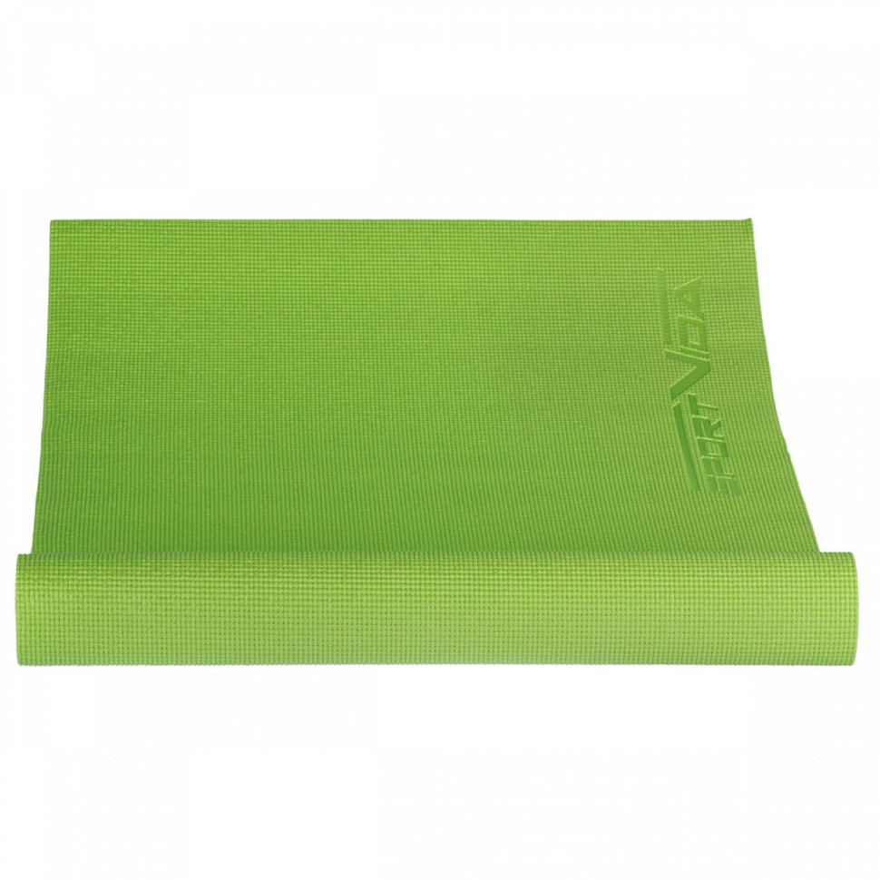 Килимок для йоги та фітнесу SportVida SV-HK0050 PVC 4 мм, Green