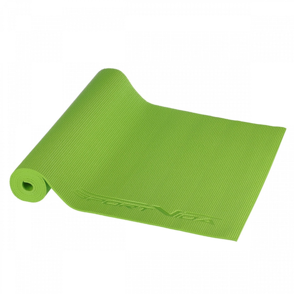 Килимок для йоги та фітнесу SportVida SV-HK0050 PVC 4 мм, Green