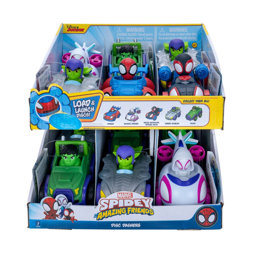 Машинка Spidey Little Vehicle Disc Dashers Ghost Spider W1 Привид-павук SNF0009
