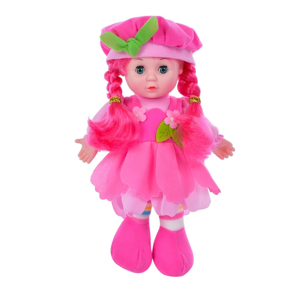 Дитяча Лялька Bambi LY3011(Pink) м'яконабивна, 28 см, рожева