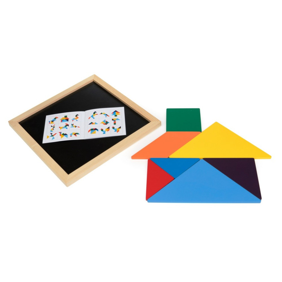 Детский деревянный танграм Komarovtoys А367/3 размер 30х30 см