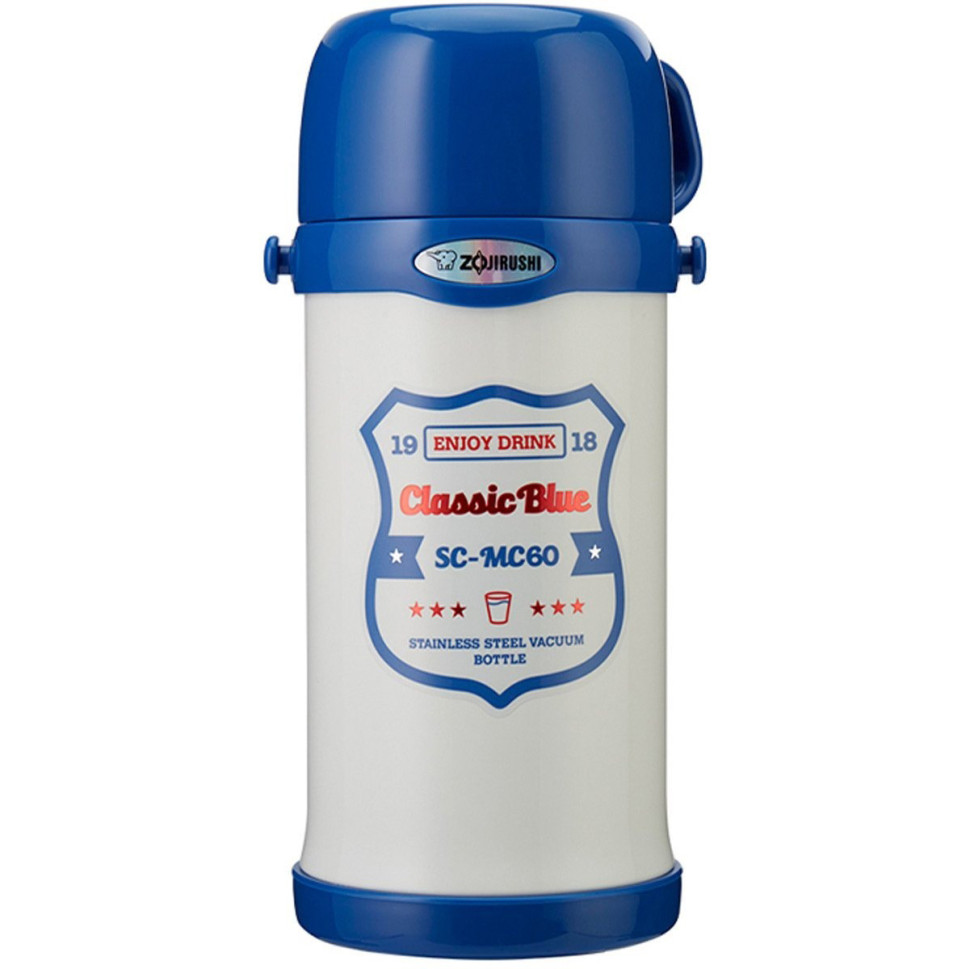 Термос детский Zojirushi SC-MC60WA 0,6 л, бело-синий