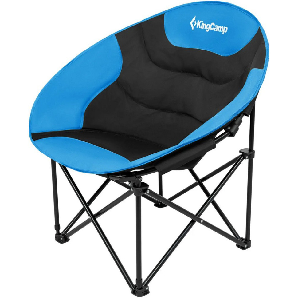 Крісло туристичне Comfort Moon KingCamp KC3816_BLACK/ROYALBLUE, до 120 кг